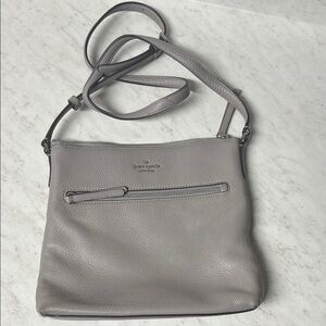 Kate Spade Gray Leather Crossbody Bag